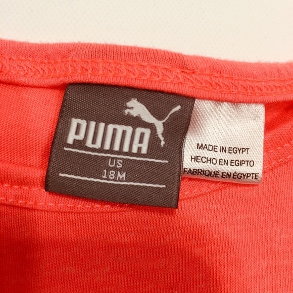 Puma neon toddler girls 18M long sleeve tee shirt - Picture 3 of 3